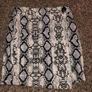 Snakeskin skirt